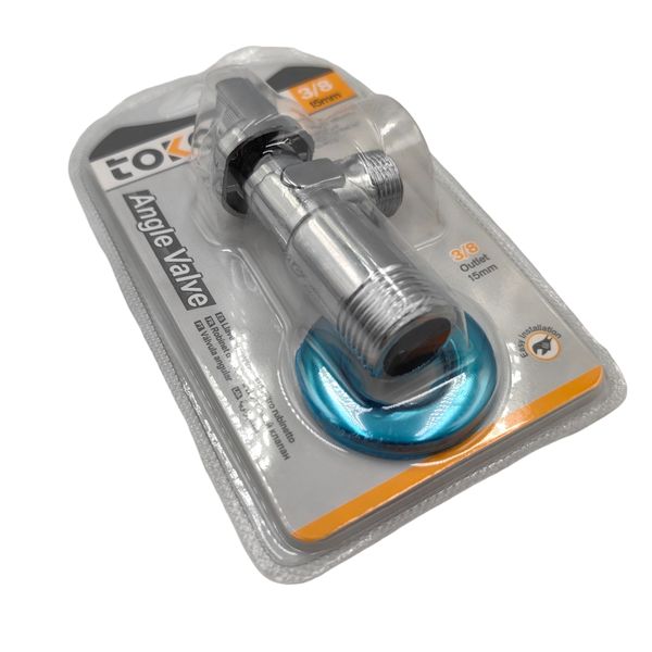 Tokoma Angle Valve 3/8 Outlet 1/2 Inlet Easy Installation
