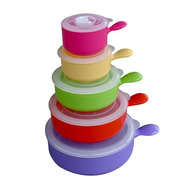 Set of 5 Deluxe Microwave And Freezer Bowls