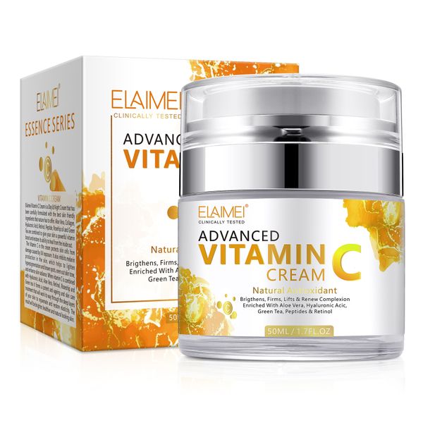 Advanced Vitamin C Cream, Natural Antioxidant Face Moisturiser with Aloe
