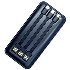 12000mAh PowerBank with TYPE-C + Lightning + Micro USB Cables
