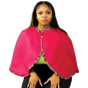 Africa Fashion House Blazin Red Poncho