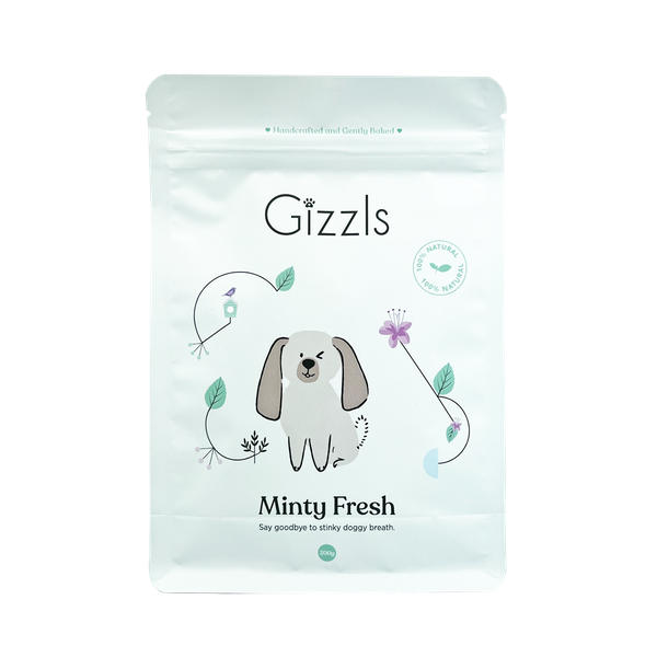 Gizzls Peanut Butter &amp; Mint Healthy Dog Treats