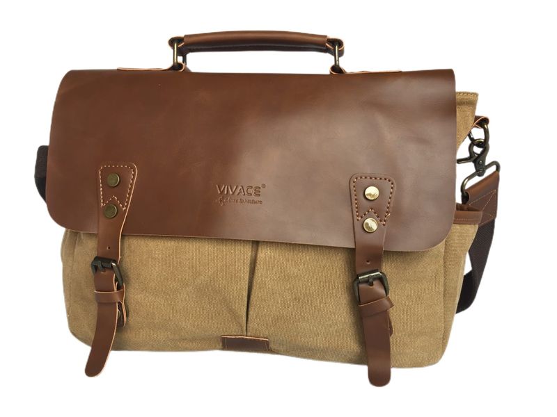 Vivace- Khaki Laptop Bag.