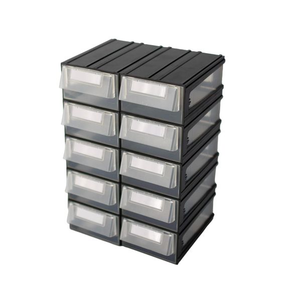 Plastic Drawer System 10-Drawer