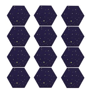 12 Pack Sky Hexagon Acoustic Panels,for Studio Acoustic Treatment