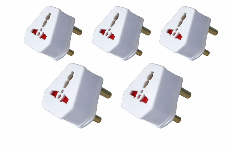 Travel Adapter for International travellers to South Africa 3 Pin -(4 pack)