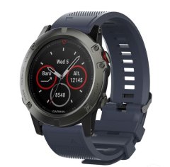 Garmin Fenix 5,Fenix 6 &amp; Forerunner 935 Replacement Strap - Navy (22mm)