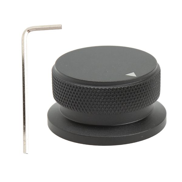 Black drop-proof hat-style control knobs