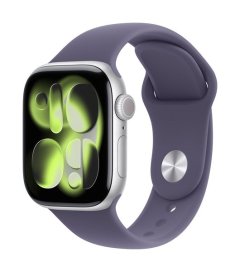 Apple Watch Series 11 GPS 42mm Silver Alum Case with Purple Fog Sport Band