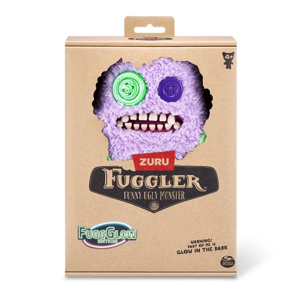 Fuggler Fugglow 9" Plush - Purple with Green Outfit