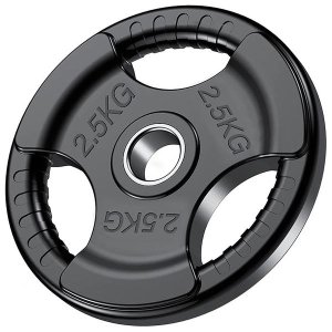 i-Fitness Rubber Olympic Tri-Grip - Single Plate