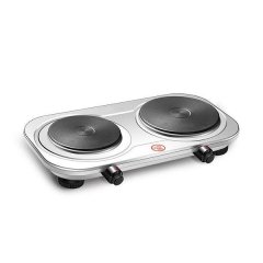 Electric Solid Hot Plate Dual Heat 2-Burner