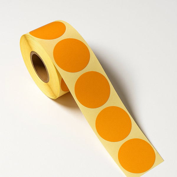 Thermal 39mm Round Self-Adhesive Stickers-1000 Labels-Durable &amp; Easy to Use