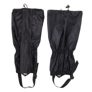 Lightweight Waterproof Hiking Leg Gaiters - Black - 1 Pair