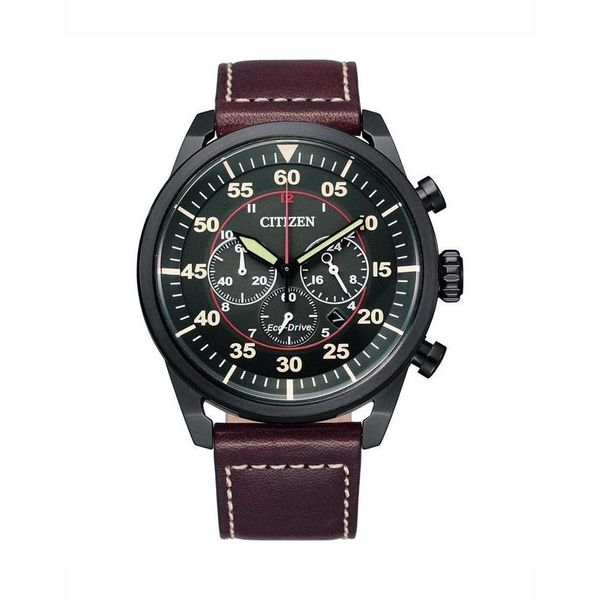 Citizen Gents Green Dial Chronograph Watch - CA4218-14E