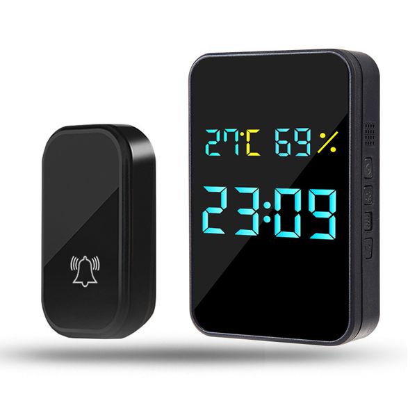 MINI Wireless Smart Doorbell Welcome Door Bell 60 Song Ringtones black