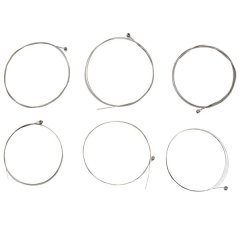 Guitar Strings (008-.038)inch Nickell-plated End 6Pcs/Set White