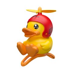 B.Duck Silicone Propeller Bicycle Bell, Horn &amp; Light - Riding Accessory
