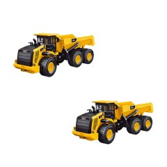 2 Pack-9-Channel Remote-Controlled Transport Engineering Toy Car