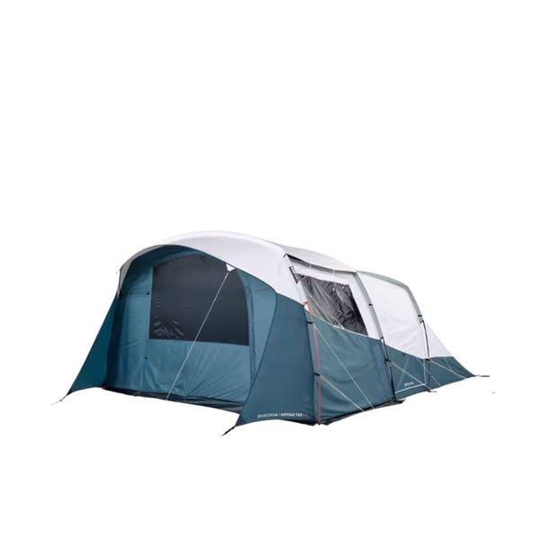 Quechua Camping Tent With Poles - Arpenaz 5.2 F&amp;B - 5 Person - 2 Bedrooms