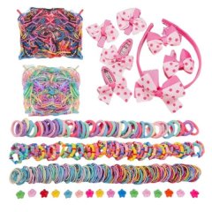872 Piece Bulk Assorted Kids Hair Accessories Set - Multicolor