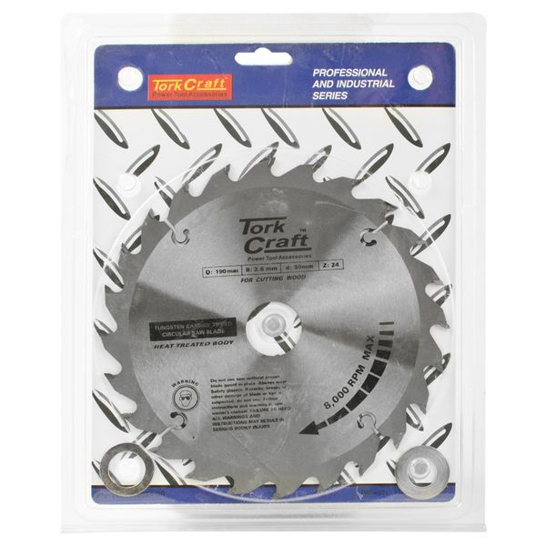 Tork Craft - Blade Tct 190mm x 24T 30/20/16 Atb Positive - 3 Pack