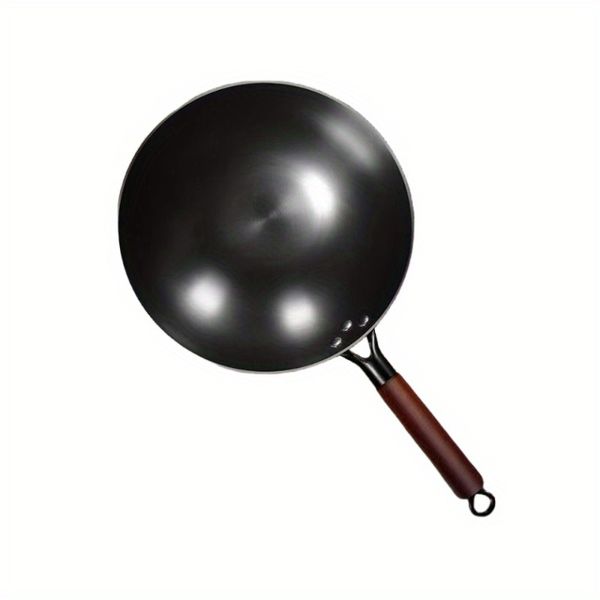 13.39inch Household Uncoated Pure Iron Earless Bottom Frying Pan Round