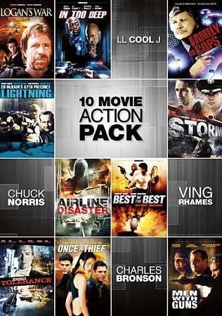 10 Movie Action Pack - (Region 1 Import DVD)