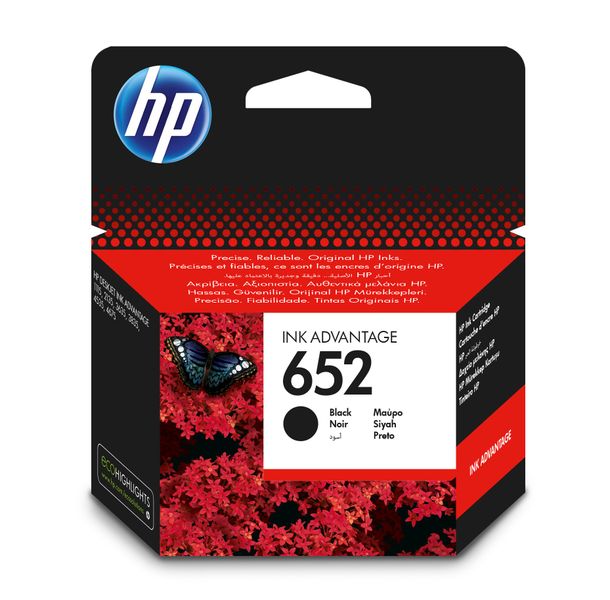 HP 652 Black Original Ink Advantage Cartridge