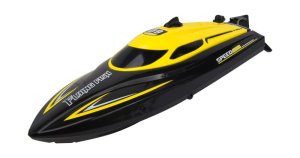 R/C 30km/h 2.4GHz Brushed Speed Boat (30cm long) - Yellow/Black