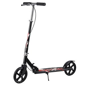 Foldable Scooter 2 Wheels Adjustable Height Adult Kids Scooter with Brake