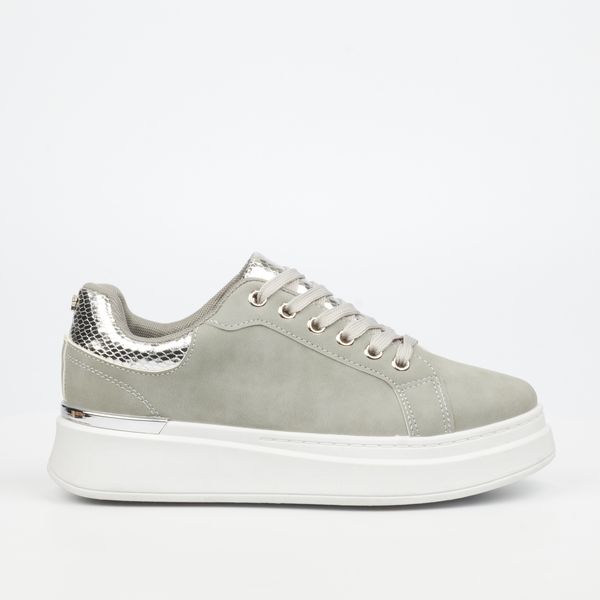 Butterfly Feet Campus 1 Grey Women Faux Nubuck Sneaker