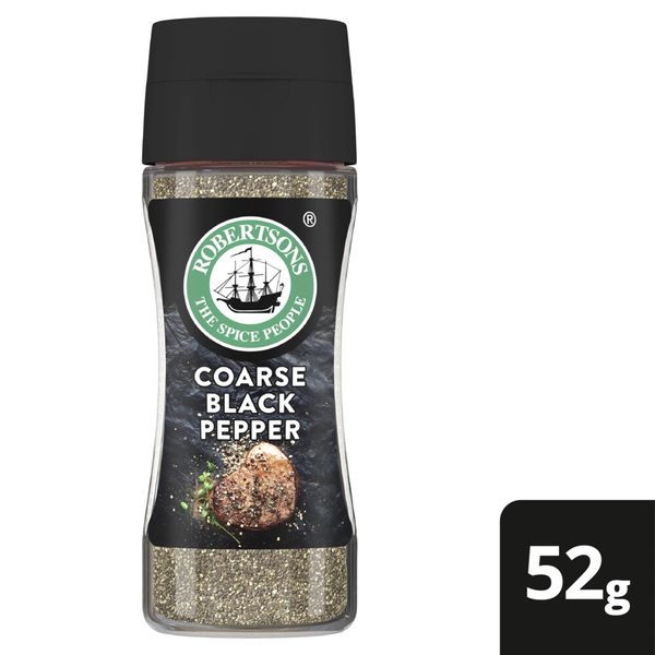 Robertsons Coarse Black Pepper Seasoning 52g
