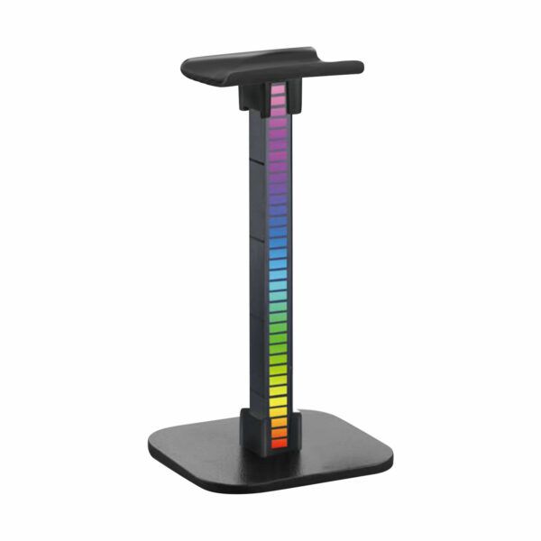 RGB Gaming Headphone Stand with Music Reactive Lights