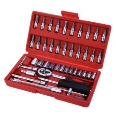 46 Pieces 1/4-Inch Socket Set