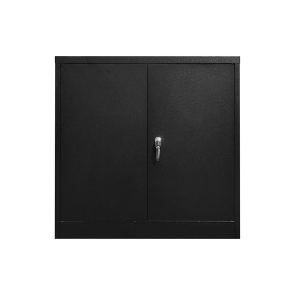 Steel Storage Cabinet - 900 x 900 x 400mm - Black