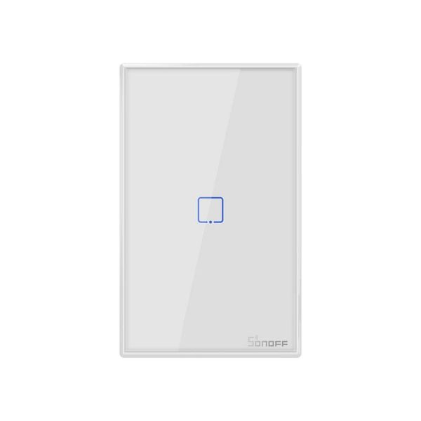 SONOFF T2US US Plug WiFi\RF433 Touch Panel Switch - White 1 Gang