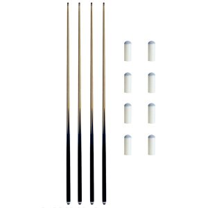 Standard Ramin Cues And Tip Combo - Set of 4 Union Billiards