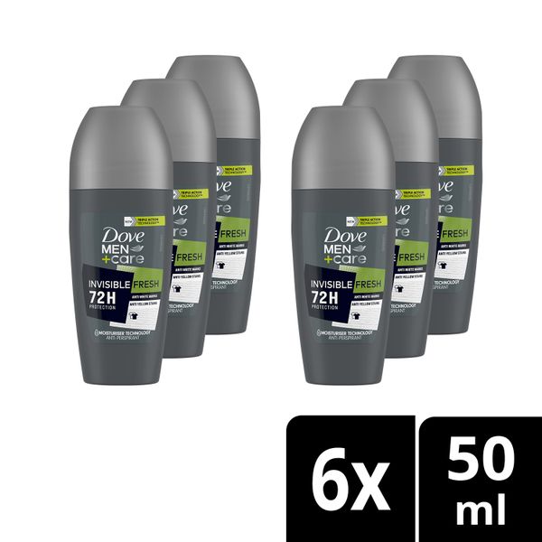 Dove Men + Care Roll On Invisible Fresh 6X50ml