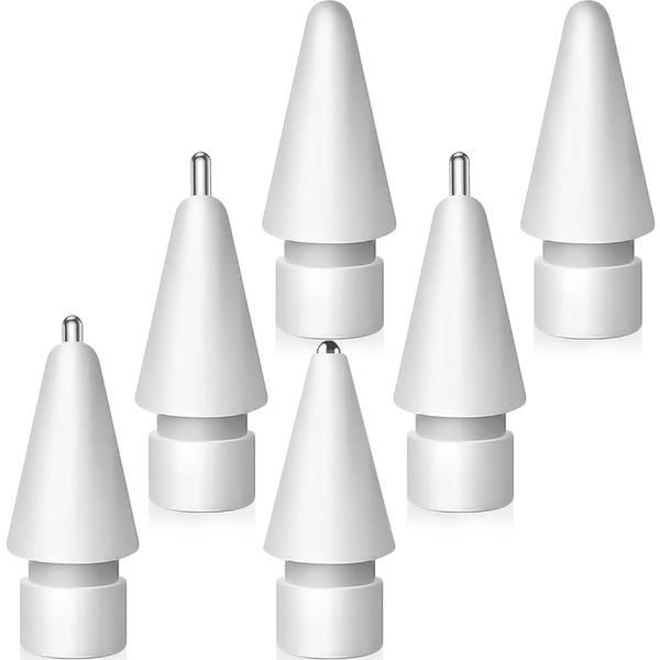 Upgraded Tips for Apple Pencil 2nd/ 1st Gen/USB-C/Pencil Pro Tips(6 PCS)