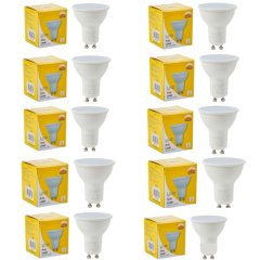 Radiant 10 Pack - GU10 LED 6500k Cool White 5w Downlight