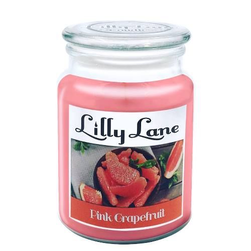 Lilly Lane Grapefruit Scented Candle Large Glass Jar
