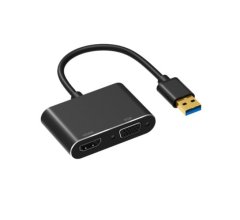TK-H134 USB 3.0 to HDMI &amp; VGA Dual Display Adapter