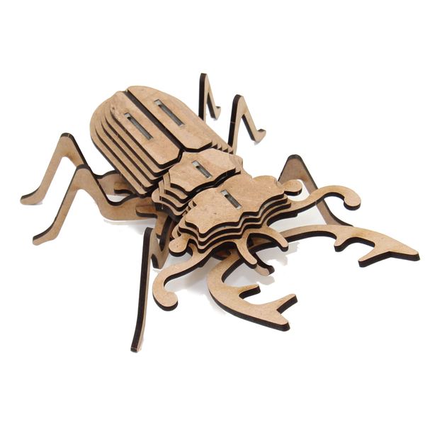 Wow We - 3D Wooden Model Insects Stag Beetle
