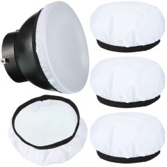 5 Pcs 7"/18cm Light Diffusers Soft Diffuser Lamp Cover White Diffuser Sock