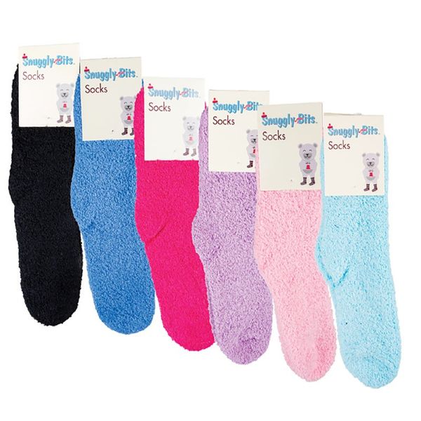 Adult Winter Socks with Colour Stripe Detail - 6 Pack