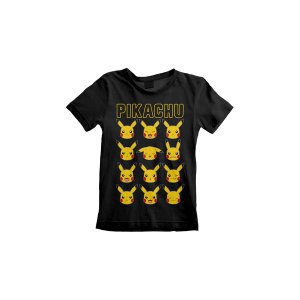 Officially Licensed Pokémon Kids T-Shirt - Pikachu Faces