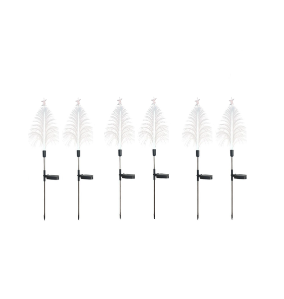 6 x Solar Christmas Pathway Lights Waterproof Yard Patio Lawn Stake Lights