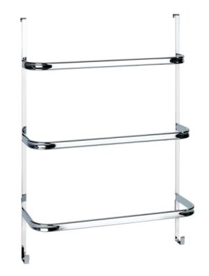 Wenko - 3-Bar Towel Rail - Over Door/Shower - Irpinia - Chrome