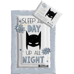 BATMAN By DC Official Licensed Baby Camp Cot Comforter - Soft &amp; Cozy